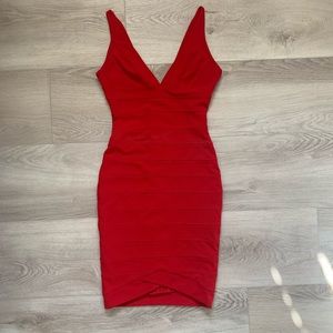 Holiday Red Bandage Dress NEW